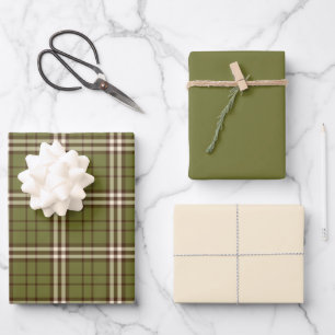 Feuilles de papier à envelopper de tarte vert