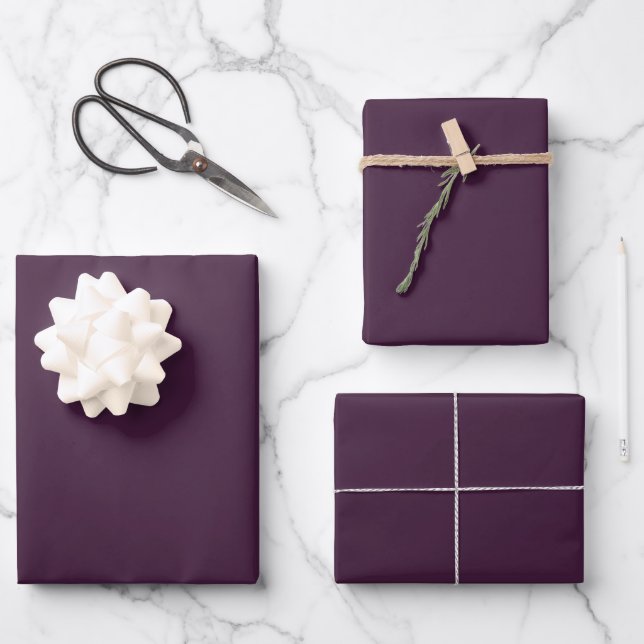 Feuilles de papier à envelopper violet (Recto)