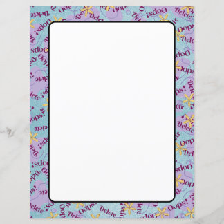 Feuilles de papier de 8,5 po x 11 po en OOPS fixes