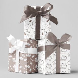 Feuilles de papier d'emballage de mariage personna