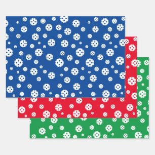 Feuilles de papier d'emballage de Noël à billes de
