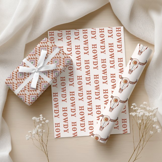 Feuilles de papier d'emballage dernier rodéo de co (Créateur téléchargé)