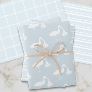 Feuilles de papier d'emballage pour Baby Shower Ga