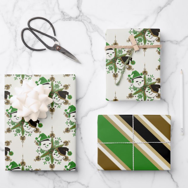Feuilles de papier d'emballage vintages (Recto)