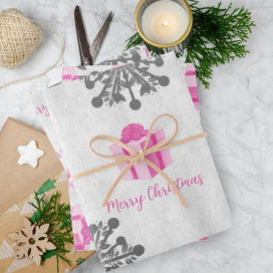 Feuilles de papier d'enveloppement cadeau de Noël 