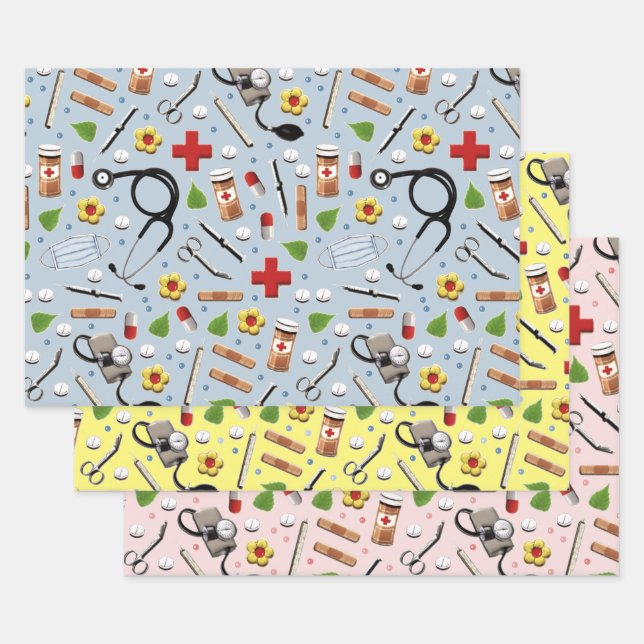 Feuilles de papier d'enveloppement de cadeaux (Lot)