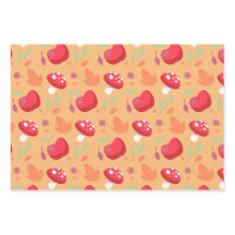 Feuilles de papier d'enveloppement de champignons 