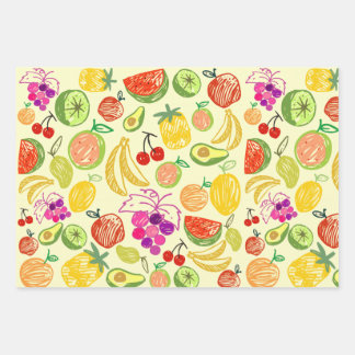 Feuilles de papier d'enveloppement de fruits