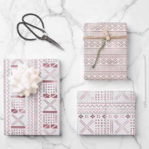 Feuilles de papier d'enveloppement de géo métalliq