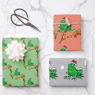 Feuilles de papier d'enveloppement de grenouille d