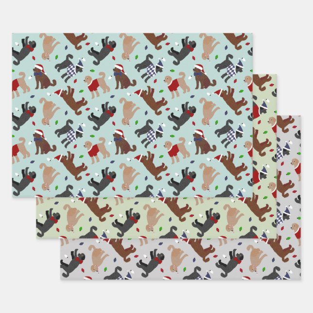 Feuilles de papier d'enveloppement de Noël (Lot)