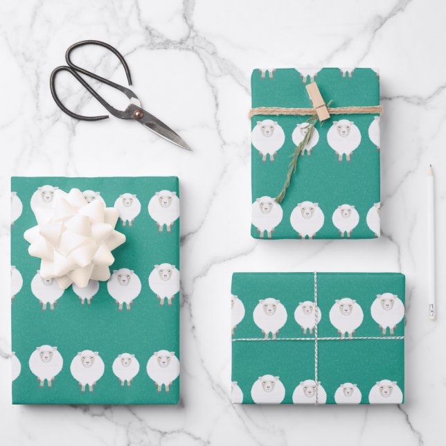 Feuilles de papier d'enveloppement des moutons (Recto)