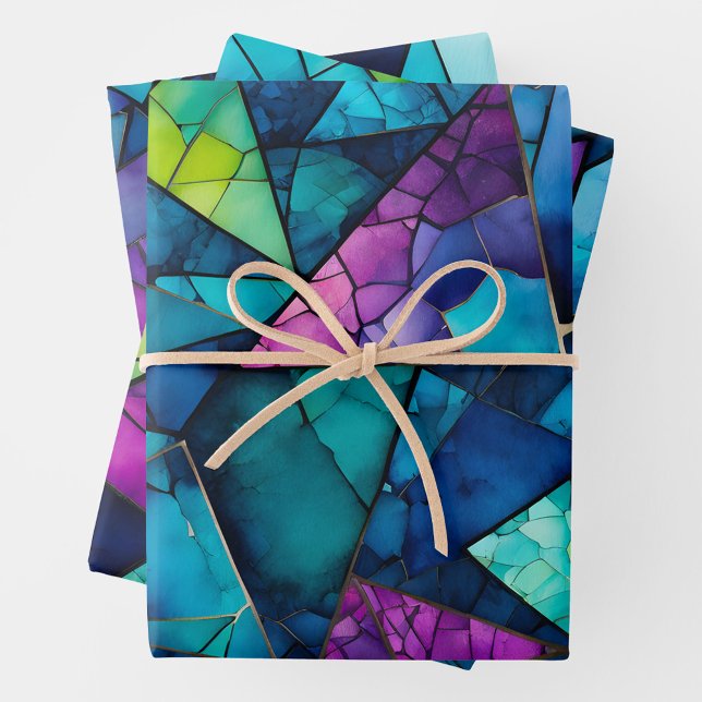 Feuilles de papier d'enveloppement en mosaïque de  (Créateur téléchargé)
