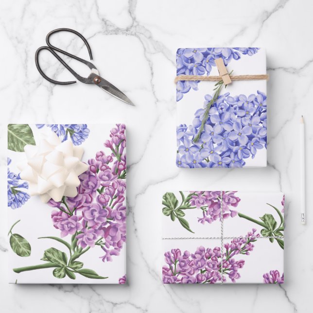 Feuilles de papier d'enveloppement Hyacinth (Recto)
