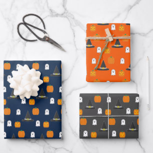 Feuilles de papier enveloppant de la fête d'Hallow