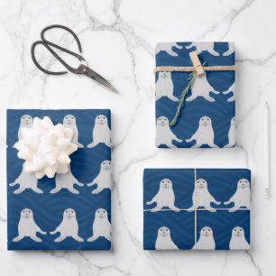 Feuilles de papier enveloppant de phoques