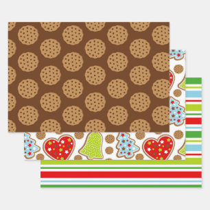 Feuilles de papier pâtisserie de Noël mignonnes