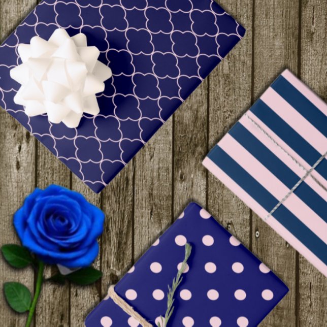 Feuilles de papier recouvert de motifs bleu bleu m (Créateur téléchargé)
