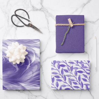 Feuilles de papier romantique chic violet envelopp