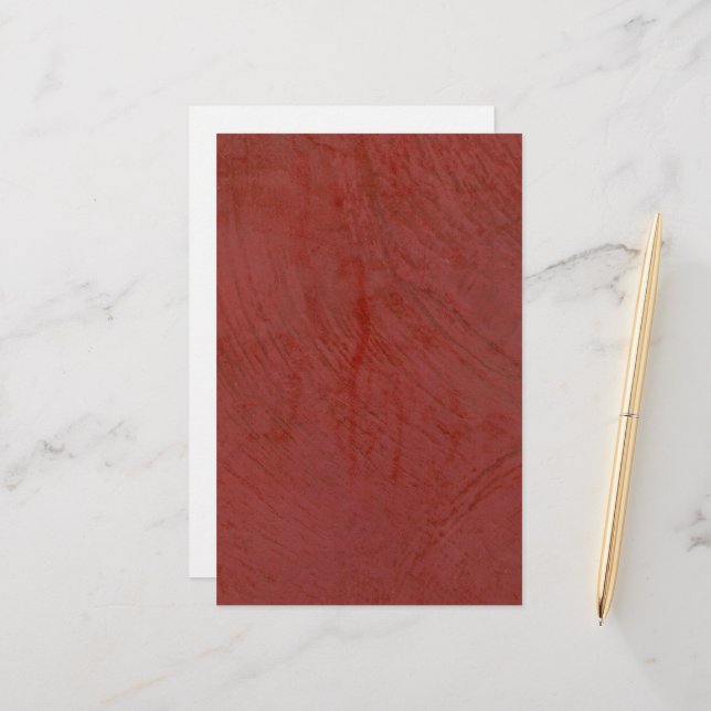 Feuilles de papier rouge uni (Devant/Arrière en situation)