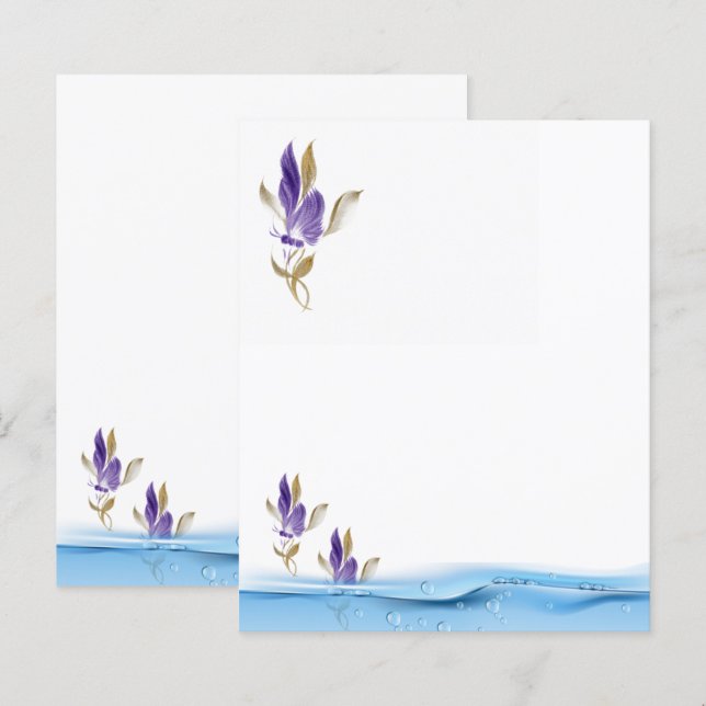 Feuilles de papier simples (Devant / Derrière)