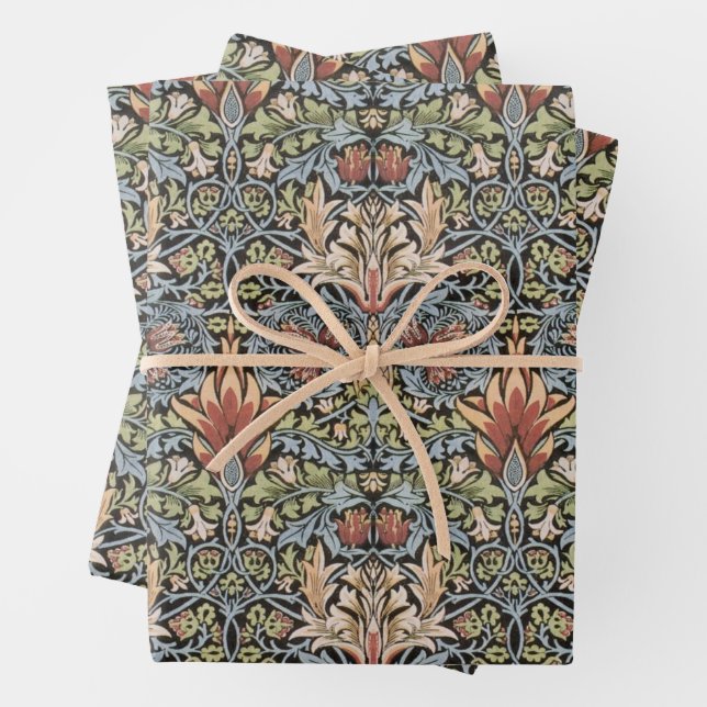 Feuilles de papier William Morris (En situation)