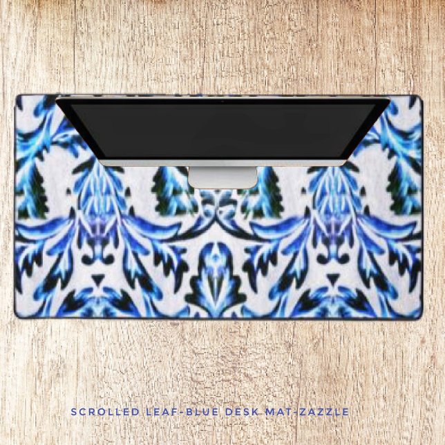 Feuilles défilées - Bleu (Créateur téléchargé)