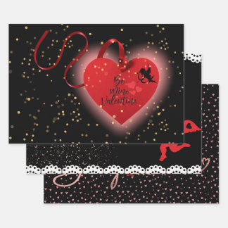 Feuilles d'emballage de la Saint-Valentin