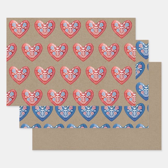 Feuilles d'enveloppement cardiaque scandinave (Lot)