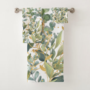 Feuilles D'Eucalyptus Botanique Or Et Vert