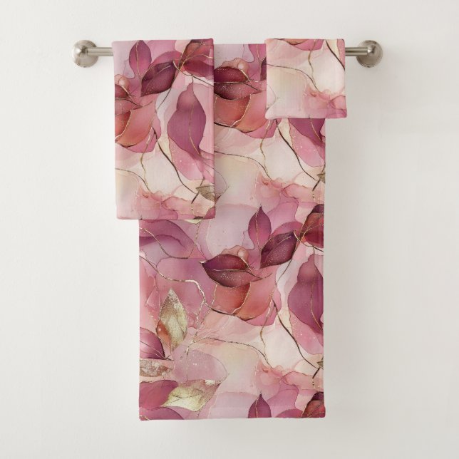 Feuilles d'or rose (En situation)