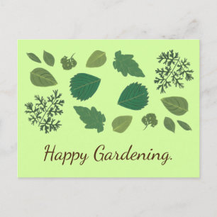 Feuilles du jardin d'été, Bonne Jardinage Cartes p