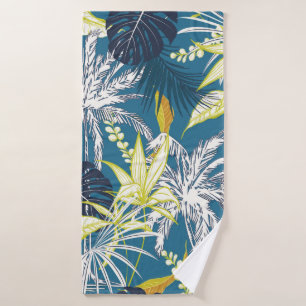 Feuilles et fruits de la forêt tropicale colorée d