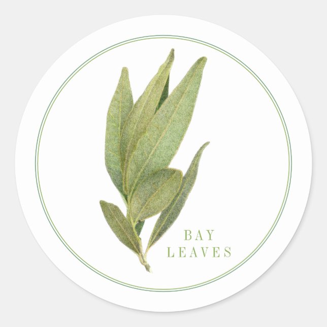 FEUILLES FREY BAY Stickers petits ronds (Devant)