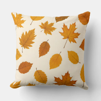 Feuilles Golden Harvest | Oreiller à lancer d'auto