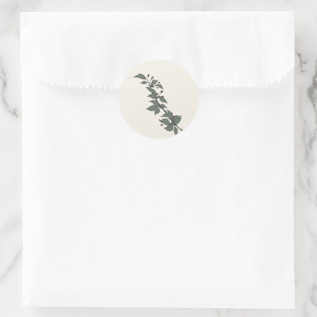 Feuilles Icey - Sticker esthétique botanique cosy (Sac)