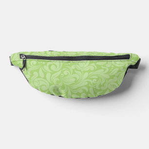 FEUILLES LÉGÈRES VERT ORNATE FLOURISH MOTIFS