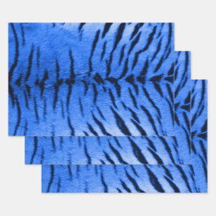 Feuilles papier d'écrêtage de la peau de tigre ble