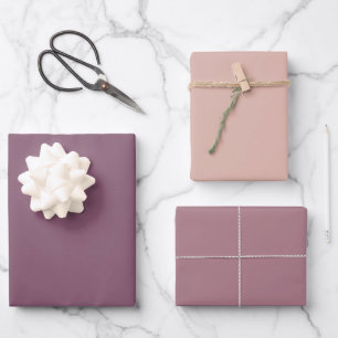 Feuilles papier d'emballage couleur violet