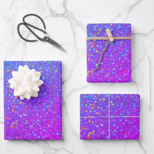 feuilles papier d'emballage de parties scintillant