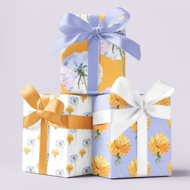 Feuilles papier d'enrobage de Dandelion (Celebrate someone special with these watercolor dandelion wrapping paper sheets! )
