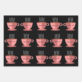 Feuilles papier d'enveloppement Cafe au Lait