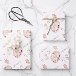 Feuilles papier d'enveloppement de grossesse