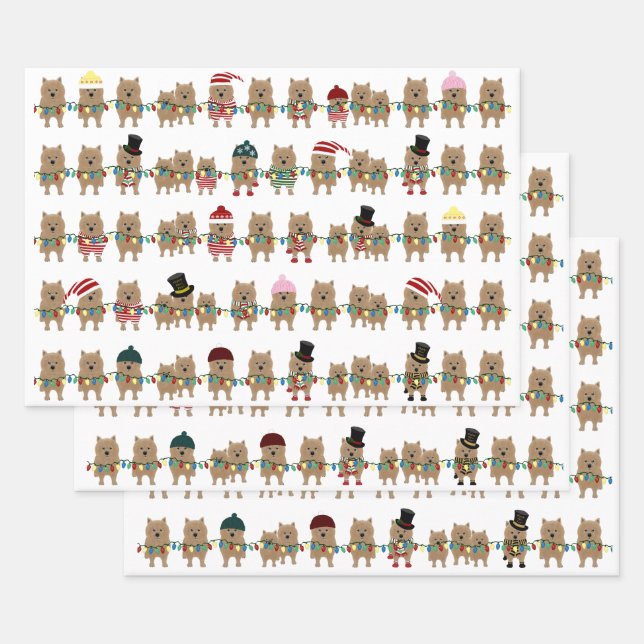 Feuilles papier d'enveloppement de Noël Norwich Te (Lot)