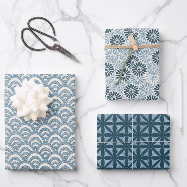 Feuilles papier Motif japonais 2 enveloppes (Recto)