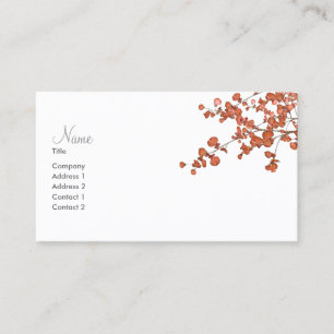Feuilles pétaux ~ Cartes de visite