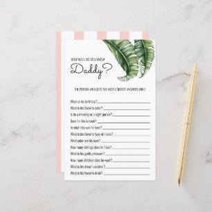 Feuilles tropicaux/Baby shower de bandes
