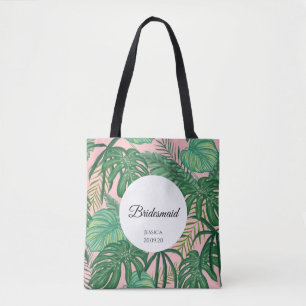 Feuilles tropicaux Beach Wedding Bridesmaid Sac fo