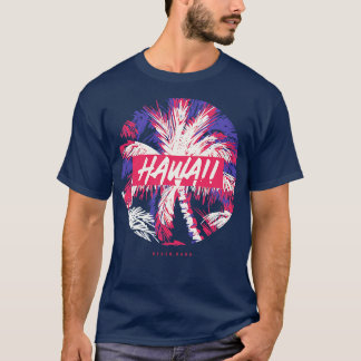 feuilles tropicaux hawaii design TShirt