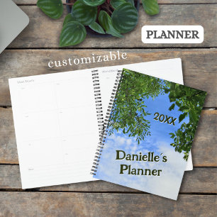Feuilles verts personnalisés Blue Sky Tree photo d